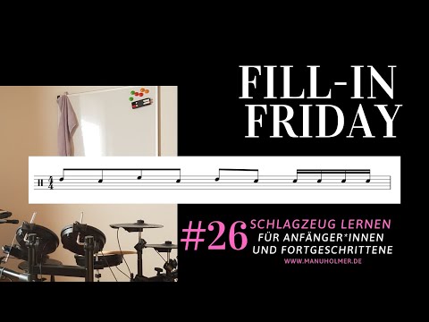 Fill-In Friday #26 - Jeden Freitag ein neues Drumfill lernen - Schlagzeug Übungen für Anfänger