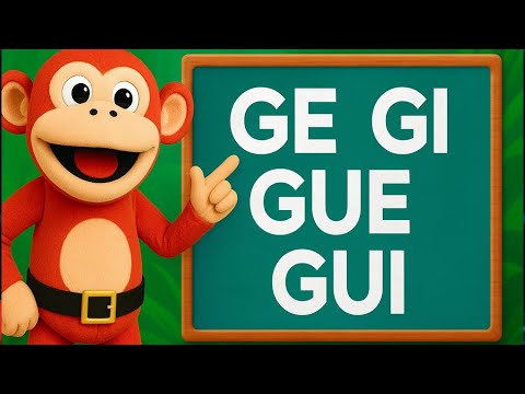 SYLLABLES GE GI GUE GUI IN 4K! #monosyllable #crescentmoon #learntoread