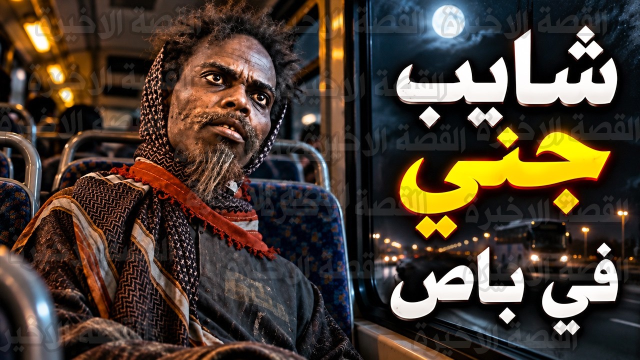 قصص رعب : شايب جني في باص