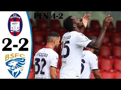 Brescia  vs Crotone  2-2 All Goals & Highlights 16/08/2021 HD PEN 2-4