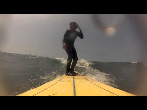 surfing topanga point