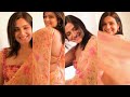 South Indian Actress Divya Pillai Hot Chubby Navel Show Hot Back Show In Blouse Hot Boobs Side