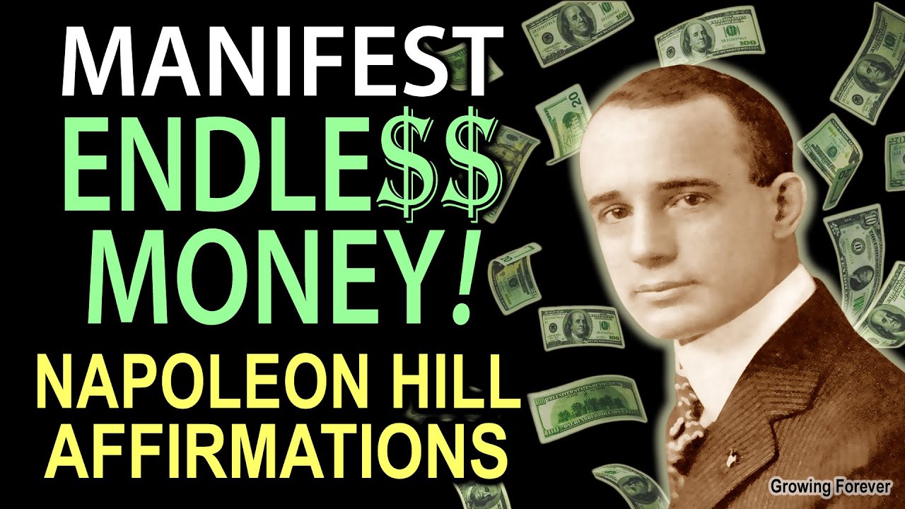 The SECRET To Manifest MONEY! Napoleon Hill Affirmations - Wealth While You Sleep Meditation