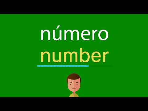 Como dizer número em inglês