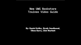 New UWG Bookstore Trainee Video - Organizational Behavior Video