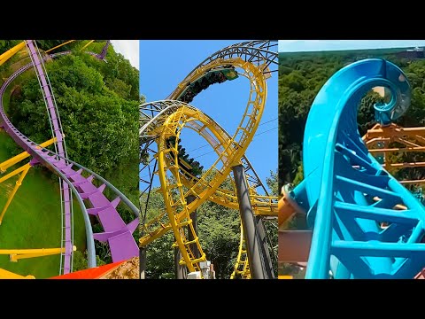 Every Roller Coaster at Busch Gardens Williamsburg! Front Seat POV!  New Footage!