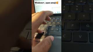 How to open emoji in laptop?लैपटॉप में इमोजी कैसे ओपन करने का shortcut तरीका
