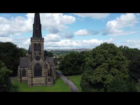 Holy Trinity Gothic Revival Church Wentworth Rotherham, Drone Flight, Drone Footage 4K