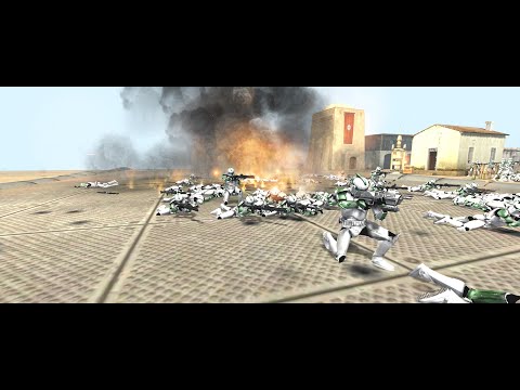 Clones attack MASSIVE droid fort