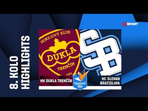 8. kolo: HK Dukla Trenčín - HC Slovan Bratislava 2:3 pp (2:0, 0:1, 0:1 - 0:1)