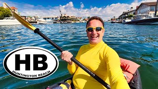 Kayaking in Huntington Beach at Huntington Harbor