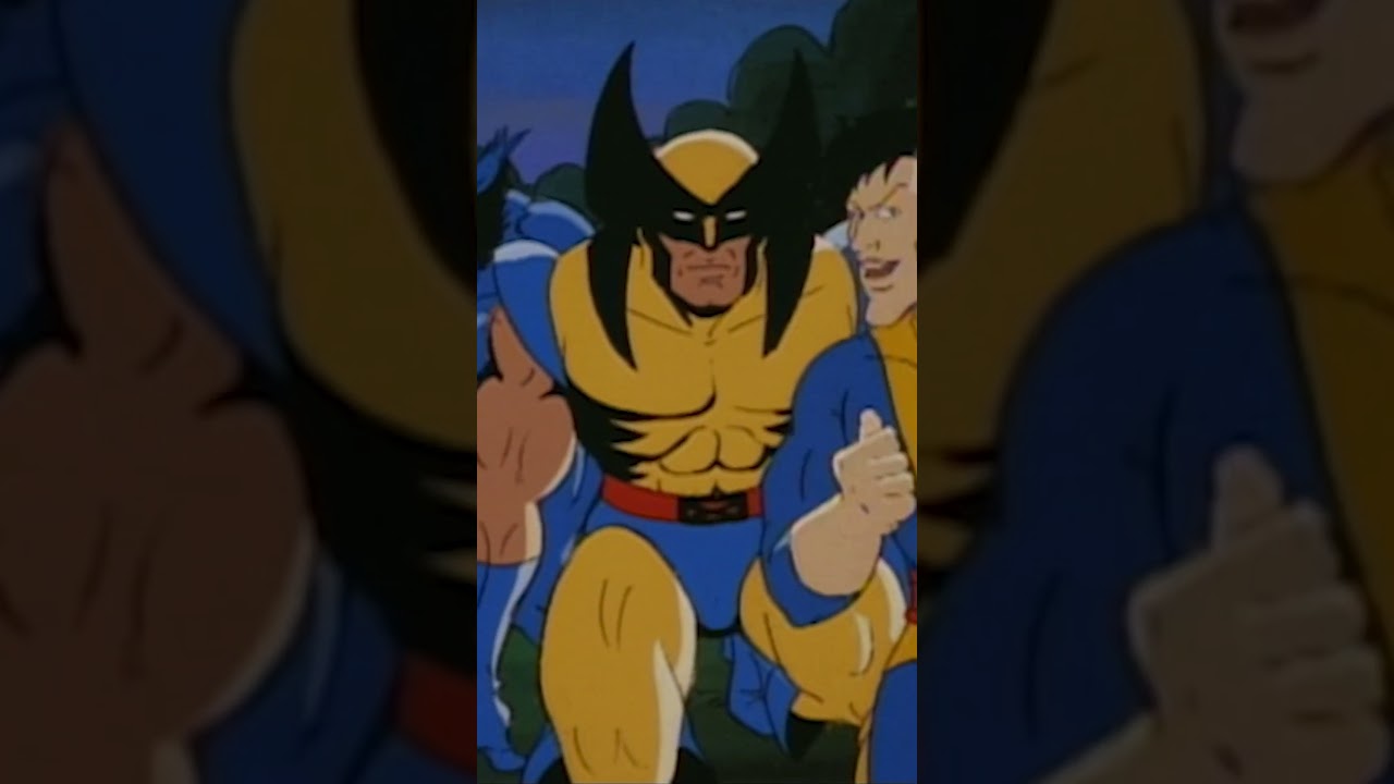 Wolverine & Beast boost Morph over a fence xmen