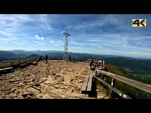 [POV hiking] down from Tarnica to  Wołosate in Bieszczady National Park - Poland | summer 2024 | 4K