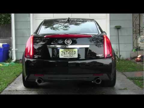 CTS-V stock exhaust vs Stainless Works cat back exhaust