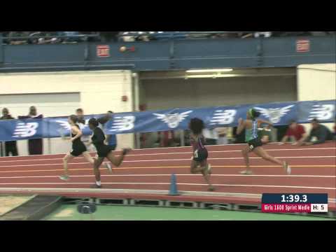 Girls 1600m Sprint Medley Section 5 - New Balance Nationals Indoor 2014