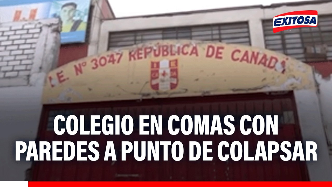 🔴🔵 Colegio en Comas con paredes a punto de colapsar