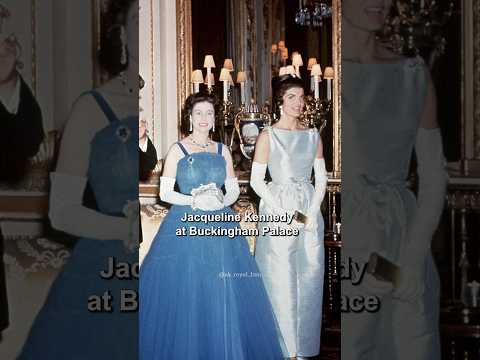 The meeting between Queen Elizabeth II and Jacqueline Kennedy #queenelizabeth #royal #royalfamily