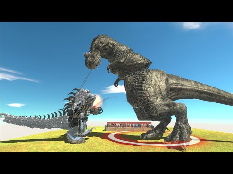 ⚡ MECHAGODZILLA vs EVERY UNIT - 🦖 Animal Revolt Battle Simulator 🦕