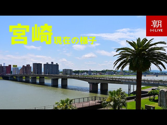 【LIVE】宮崎・大淀川ライブカメラ　現在の宮崎市内　Miyazaki