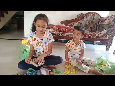 keshvi and prisha Look at the new fireworks#firworks