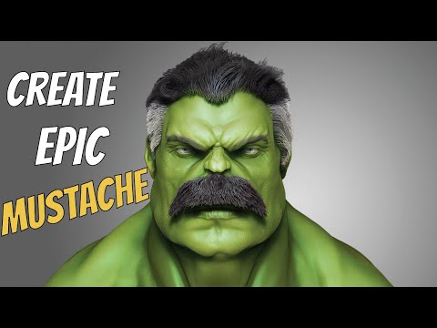 ZBush Secrets - Create Epic Mustache Using Fibermesh