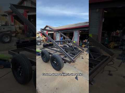 Building a custom dump trailer and glad we got the rams over with today. It’s a pain! #shorts