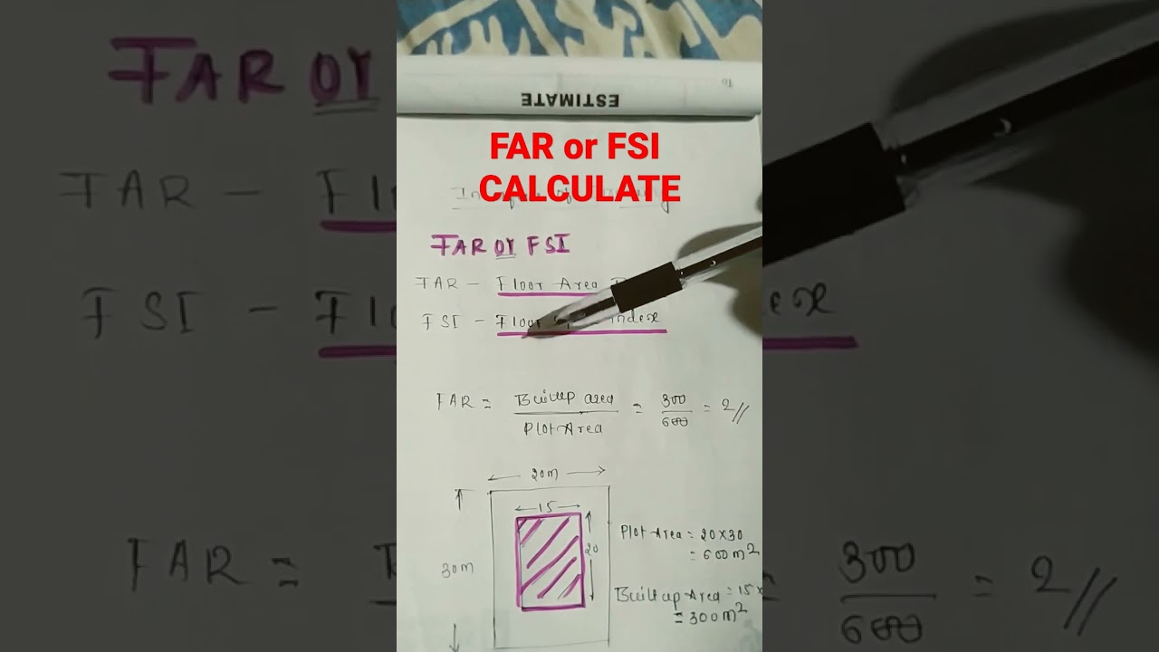 BUILDING FAR or FSI CALCULATION