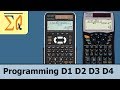 Sharp EL-W516 how to use definable buttons D1, D2 ...