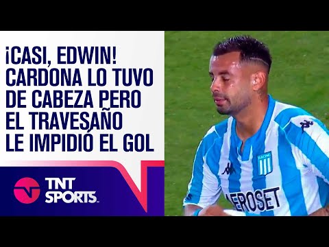 ¡CASI, EDWIN! CARDONA lo tuvo de cabeza pero el TRAVESAÑO le impidió el GOL
