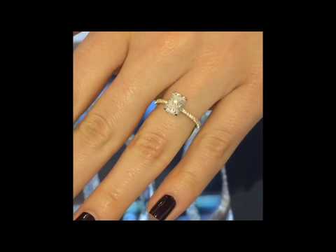 1.36 ct Radiant Cut Diamond Engagement Ring