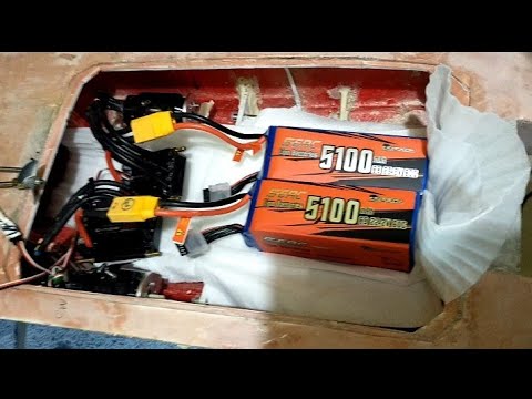 2 ESC and 2 motors set-up of homemade catamaran rc boat