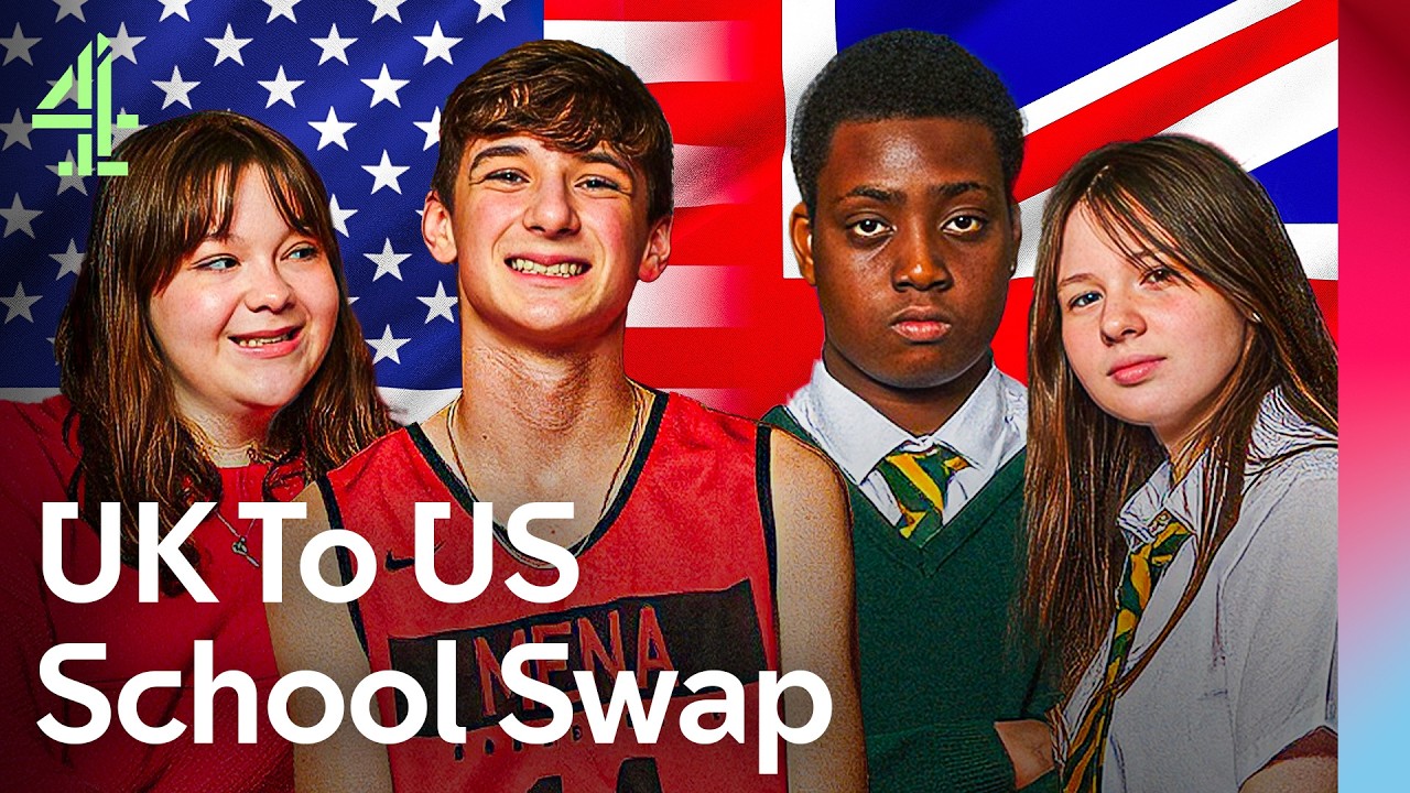 British Kids Swap Schools With USA School Children | School Swap | Channel 4 Documentaries