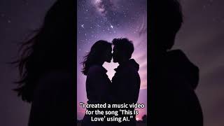 「This Is Love」という楽曲のMVをAI駆使して作ってみた