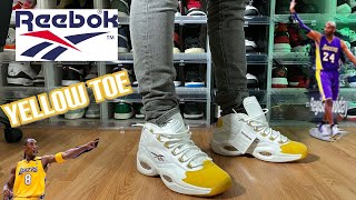 Reebok Question mid “Yellow Toe Kobe Bryant Alternate review and on feet 🔥🔥🔥