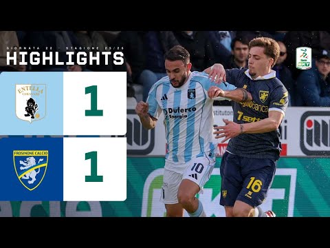 Virtus Entella-Frosinone 1-1 | Nel finale di gara Fiori risponde a Cuppone | HIGHLIGHTS Serie BKT