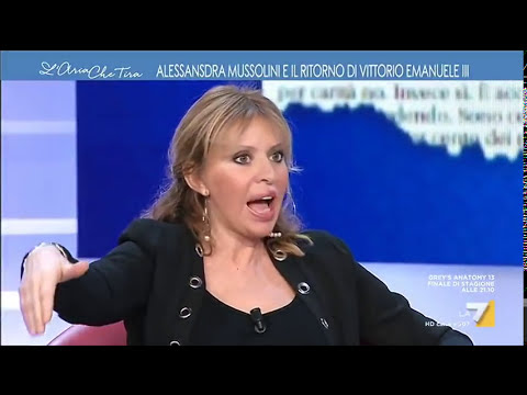 Alessandra Mussolini: 'Nonno tornò a pezzi in una cassetta, Vittorio Emanuele III in una bara"