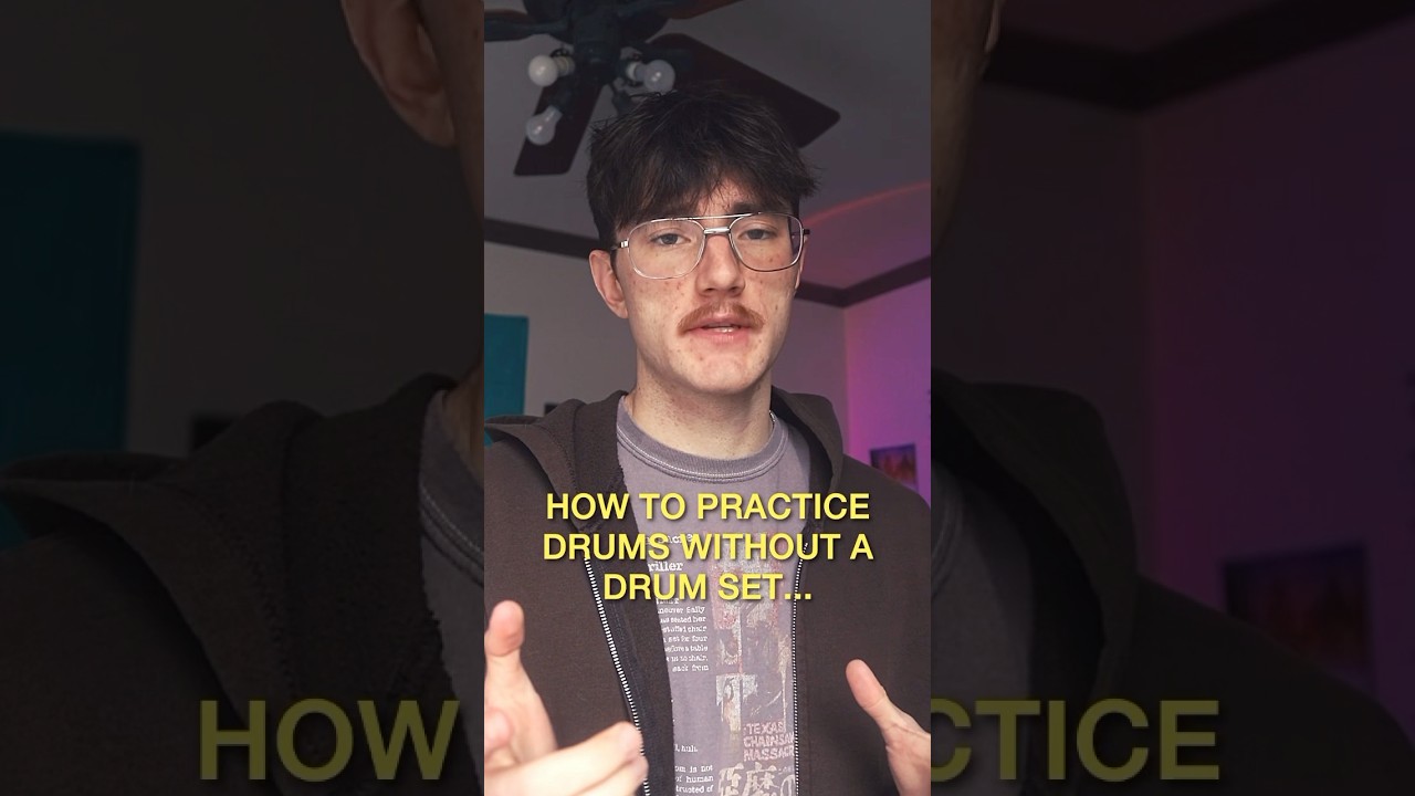 How to practice drums without a drum set #drummer #drums #drumming #drumpractice #beginnerdrummer