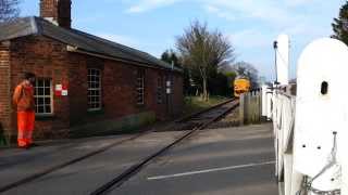 preview picture of video 'Pathfinder Railtour at Dereham Mid-Norfolk Railway 8 Mar 2014'