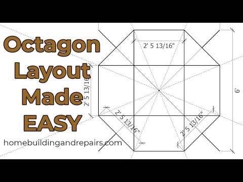 Easy Ways to Lay Out a Perfect Octagon For a Small Building or Shed Part 1