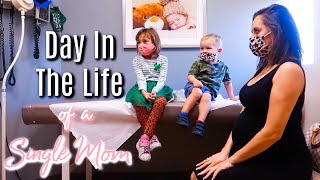 Pregnant Single Mom| Day In the Life 2021| Sick Toddler and Preschooler
