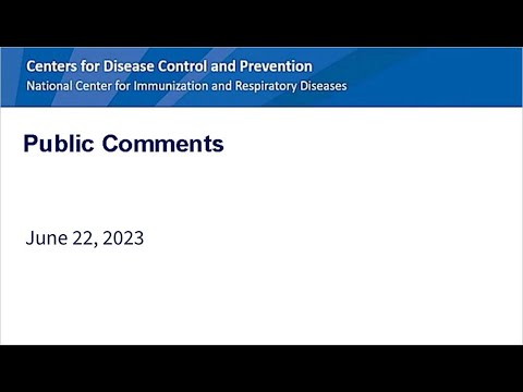 June 2023 ACIP Meeting - Public Comments and Votes - Day 2