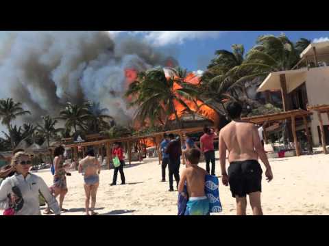 La Zebra Beach Club Tulum on Fire!