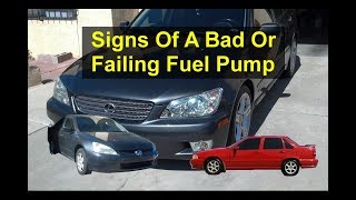 Top 5 symptoms or signs of a bad or failing fuel pump, in your car or truck. - VOTD
