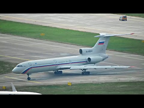 Tu-154 take off instantly. I have never seen such a short run.
