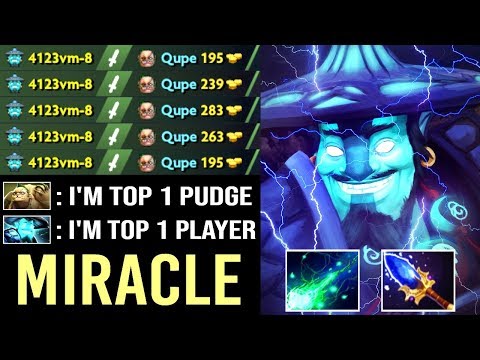 New Style Miracle- Storm Spirit vs Qupe Best Pudge Crazy Scepter Build No Bloodstone WTF Dota 2