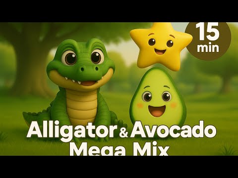 15 Minutes of Fun Kids Songs 🎵 See You Later Alligator, Avocado & More!