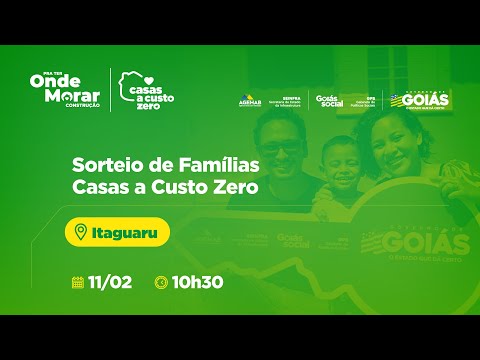 Sorteio de Famílias em Itaguaru