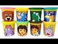 Dora The Explorer Play Doh Surprise Toys Dora Diego Swiper Perrito Tico Boots Isa Benny