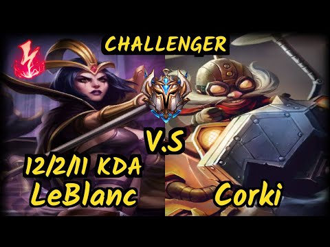 S04 Abbedagge (LEBLANC) vs CORKI - 12/2/11 KDA MID CHALLENGER GAMEPLAY - EUW