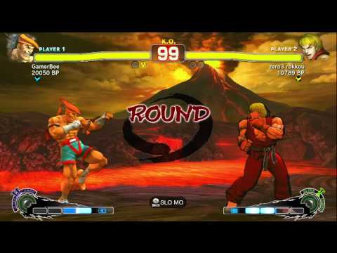 GamerBee [Adon] vs zero3 rokkou [Ken] SSF4 Japanese Online Ranked Matches - TRUE-HD
